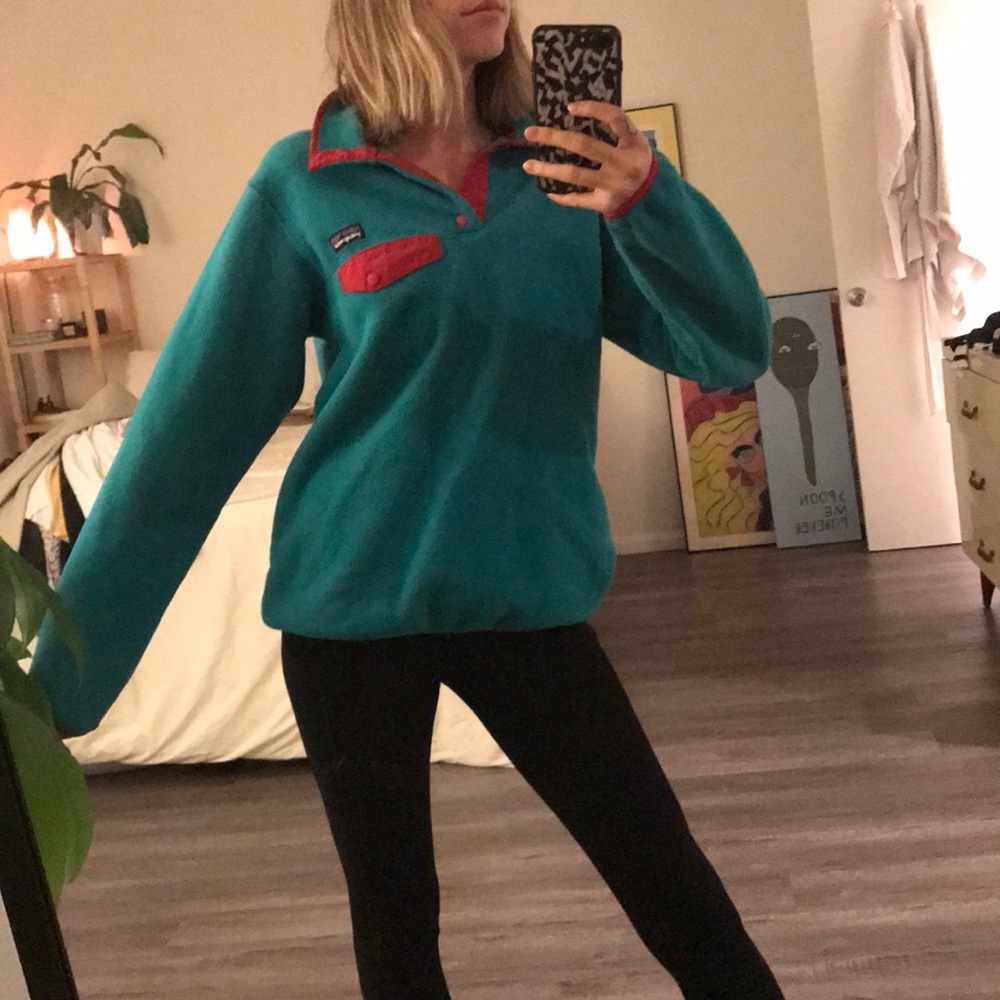 Patagonia 1/4 Button Snap T pullover sweatshirt - Picture 2 of 3